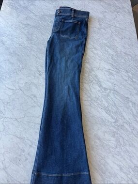 SPANX Women's Dark Blue Flare Jeans